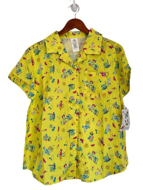 Disney Tops - Disney Pixar Toy Story Summer Splash Collection Button Down Shirt